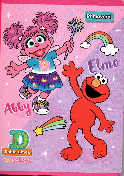Cuaderno cuadritos tipo D 100 hojas ABBY & ELMO