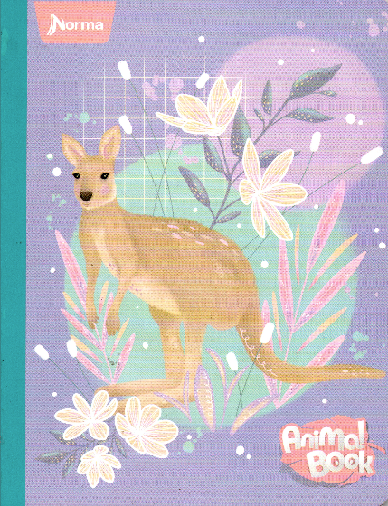 Cuaderno niña cuadriculados 50 hojas ANIMAL BOOK