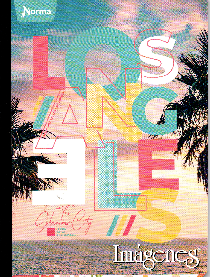 Cuaderno niña cuadriculados 50 hojas LOS ANGELES