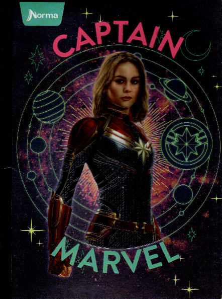 Cuaderno niña ferrocarril 50 hojas CAPTAIN MARVEL