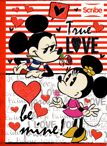 Cuaderno niña ferrocarril 50 hojas TRUE LOVE