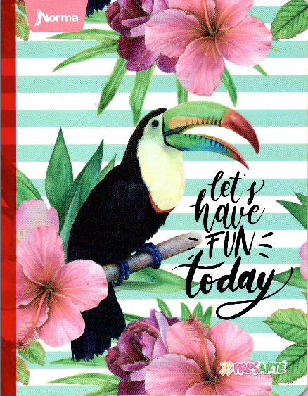 Cuaderno niña ferrocarril 50 hojas LETS HAVE FUN TODAY