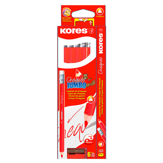 Lápiz Jumbo Kores rojo lapiz individual