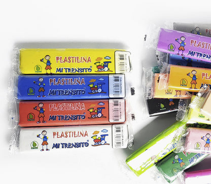 Plastilina barra mi trencito x12