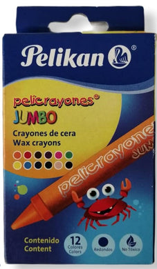 Creyon / Crayon Pelicrayones PELIKAN x 12 jumbo