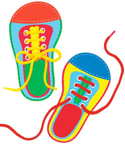 Plantilla de zapato de enhebrado grande
